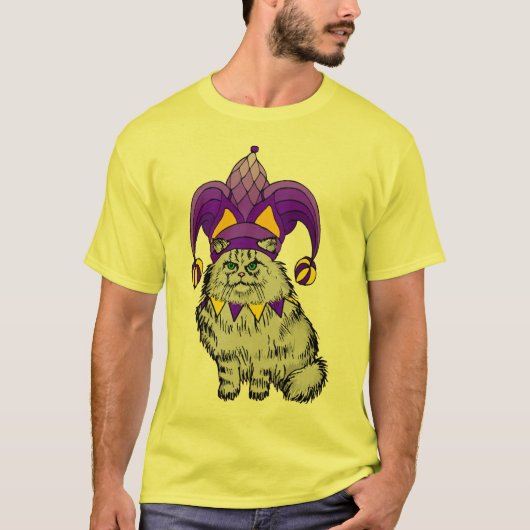 Katzen-Spaßvogel T-Shirt (Vorderseite)