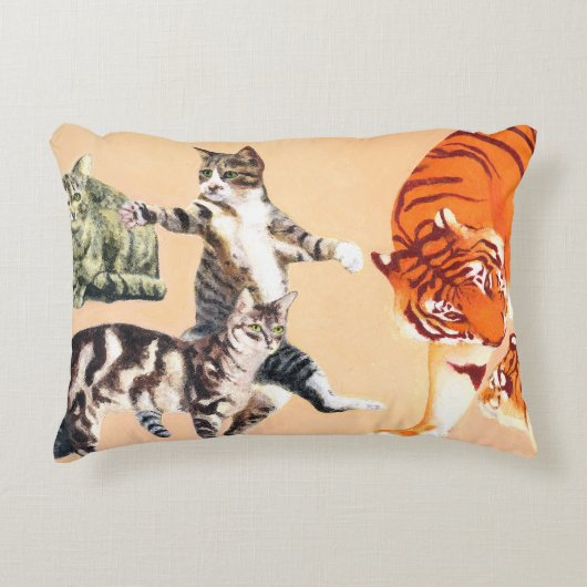 Katzen spielen dekokissen (Vorderseite)