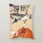 Katzen spielen dekokissen (Vorderseite(Vertikal))