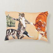 Katzen spielen dekokissen (Rückseite)