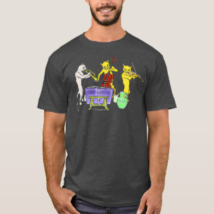 Katzen spielen Instrumente T-Shirt