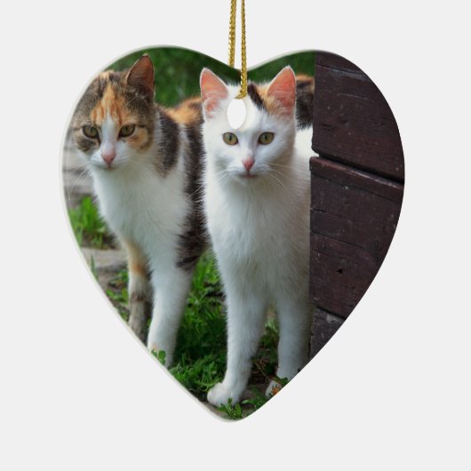 Katzen spielen keramikornament (Rechts)