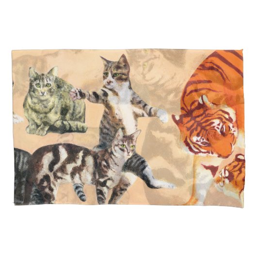 Katzen spielen kissenbezug (Vorderseite)