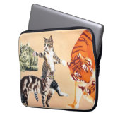 Katzen spielen laptopschutzhülle (Vorderseite Links)