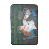 Katzen spielen Mahjong Badematte (Vorderseite Vertikal)