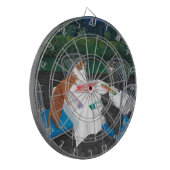 Katzen spielen Mahjong Dartscheibe (Vorderseite Links)