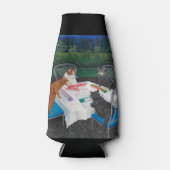 Katzen spielen Mahjong Flaschenkühler (Vorderseite)