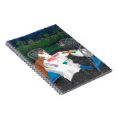 Katzen spielen Mahjong Notizblock (Rechte Seite)