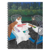 Katzen spielen Mahjong Notizblock (Vorderseite)