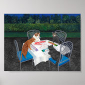 Katzen spielen Mahjong Poster (Vorne)