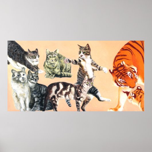 Katzen spielen poster (Vorne)