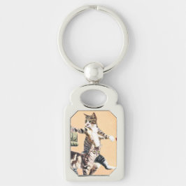 Katzen spielen schlüsselanhänger