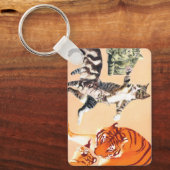 Katzen spielen schlüsselanhänger (Vorderseite)