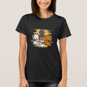 Katzen spielen Violinmusik Instrument Violine T-Shirt