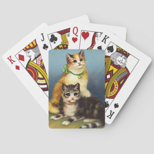 Katzen-Spielkarten Spielkarten (Rückseite)