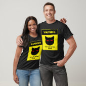 Katzen-Spion-Warnschild T-Shirt (Unisex)