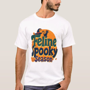 Katzen-Spooky-Saison T-Shirt