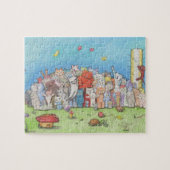 Katzen-Stadt Puzzle (Horizontal)