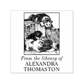 Katzen Stalking Lizard auf dem Schreibtisch Buchbi Permastempel (Design)