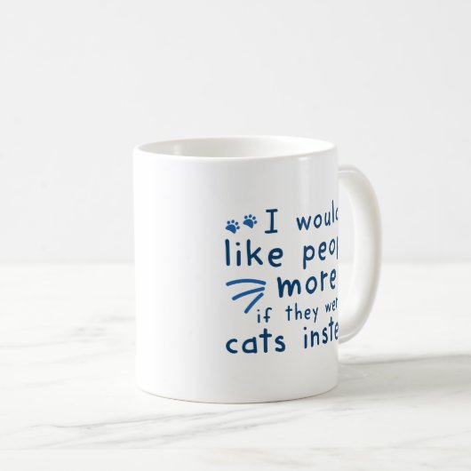 Katzen stattdessen kaffeetasse (VorderseiteRechts)