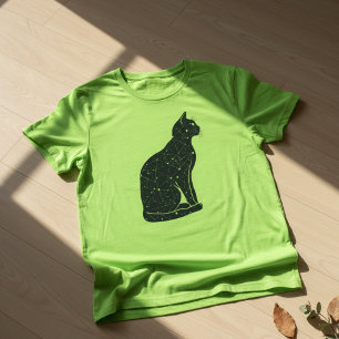 Katzen-Sternbild-Karte Grafik – Himmlische Katze T-Shirt