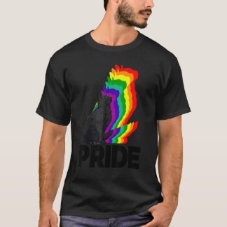 Katzen Stolz Katzen Regenbogenfarbe Katze Kätzchen T-Shirt