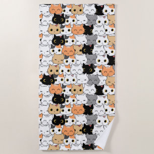 Katzen Strandtuch