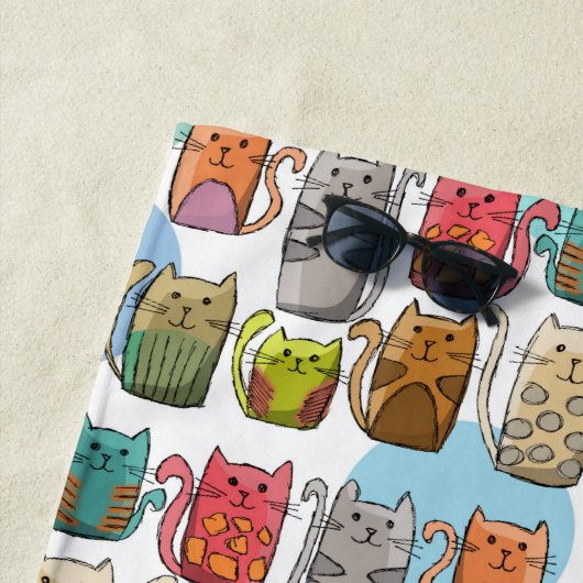 Katzen! Strandtuch (Beispiel)