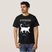 Katzen-Streichleitfaden T-Shirt (Vorne ganz)