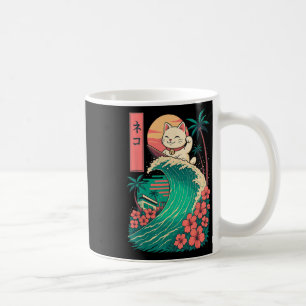 Katzen-Surfing Japanisch _1 Kaffeetasse