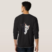 Katzen Sweatshirt (Schwarz voll)