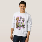 Katzen Sweatshirt (Vorne ganz)