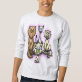 Katzen Sweatshirt (Vorderseite)