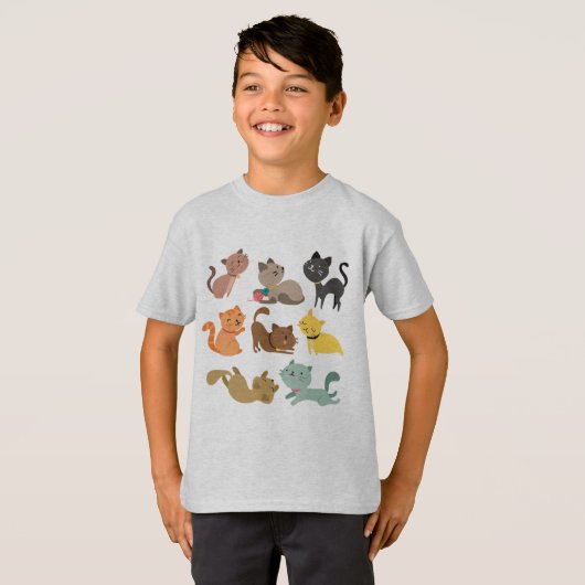 Katzen T-Shirt (Vorne ganz)