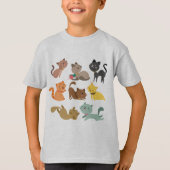 Katzen T-Shirt (Vorderseite)