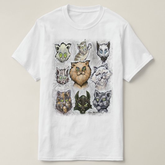 Katzen T-Shirt (Design vorne)