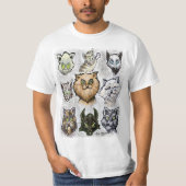 Katzen T-Shirt (Vorderseite)