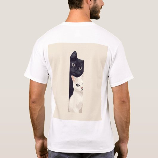 Katzen T-Shirt (Rückseite)