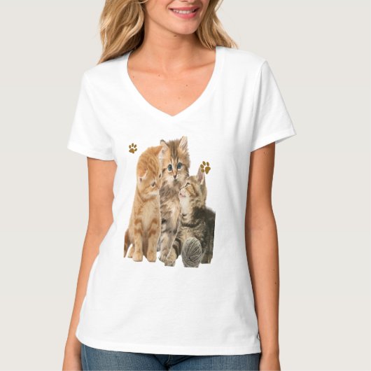 Katzen T-Shirt (Vorderseite)