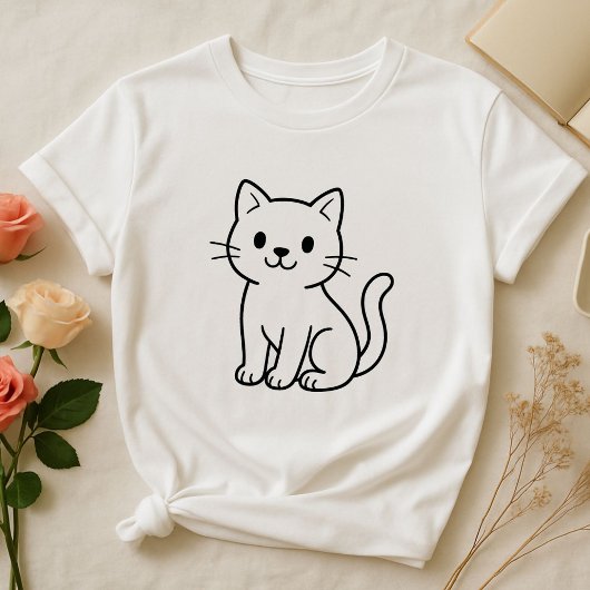 Katzen T - Shirt - künstlerische Katzenrüstung
