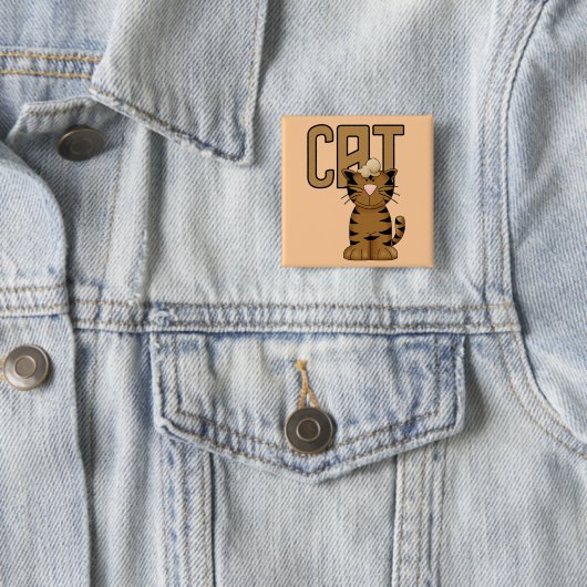 Katzen-T-Shirts und Geschenke Button (Beispiel)