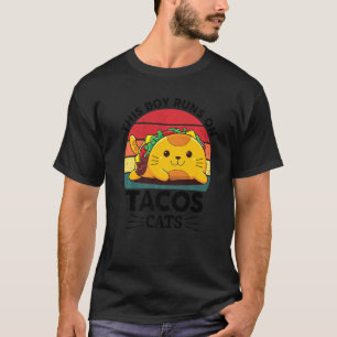 Katzen-Taco-Mexikanischer-Taco-Katzen für Jungen K T-Shirt