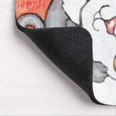 Katzen-Tango-Tanz-Kunst Mousepad (Ecke)