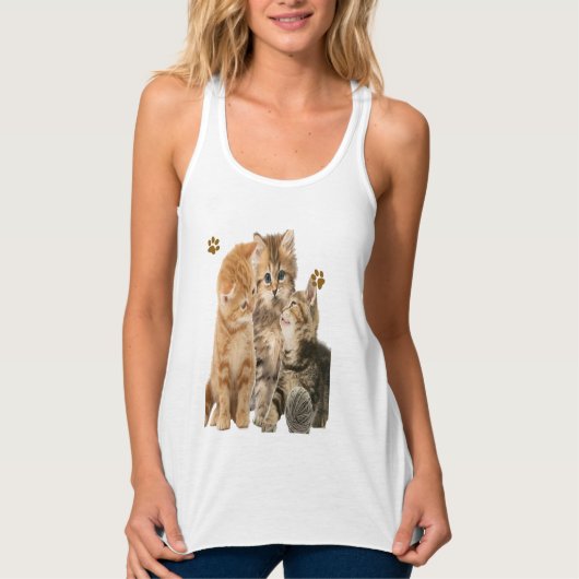 Katzen Tank Top (Vorderseite)