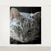 Katzen-Tapete Wandteppich (Vorderseite)