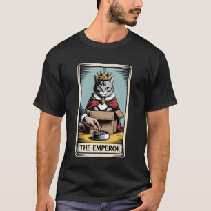 Katzen Tarot Karte Der Kaiser Katze In Box Liebhab T-Shirt