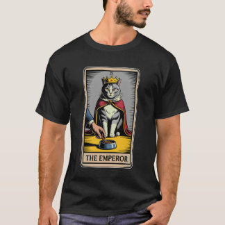 Katzen Tarot Karte Der Kaiser Katzenfutter Schalen T-Shirt