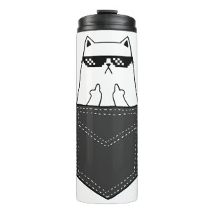 Katzen Tasche Thermosbecher