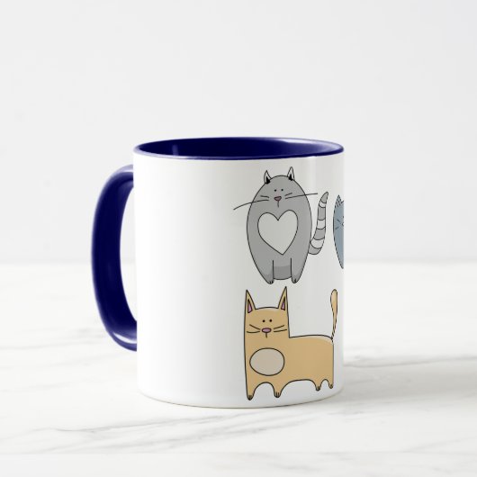 Katzen Tasse (Vorderseite Links)