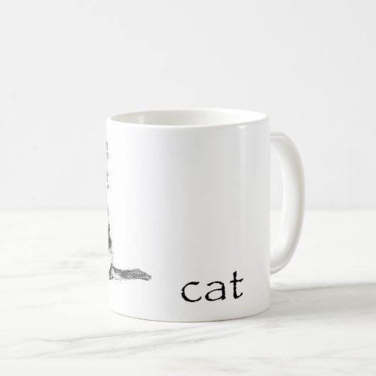 "Katzen-" Tasse (VorderseiteRechts)